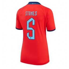 Lacne Ženy Futbalové dres Anglicko John Stones #5 MS 2022 Krátky Rukáv - Preč